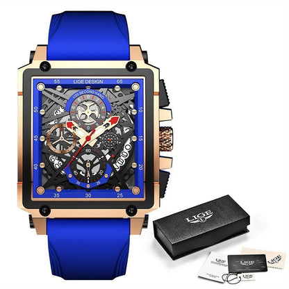 Men's Watch Square Multifunction Chronograph