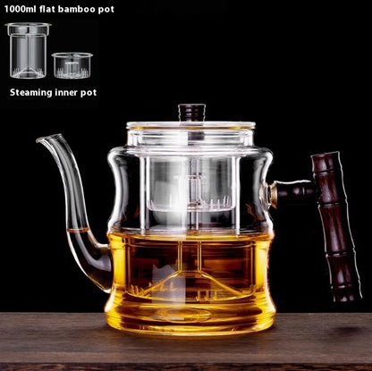 Glass Teapot High Temperature And Thickening Kettle Automatic Tea Steamer Home Kettle Electric Pottery Stove Bamboo Pot