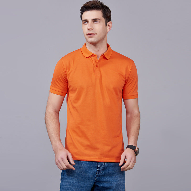 Classic Simple Short Sleeved Polo Shirt With Pique Mesh