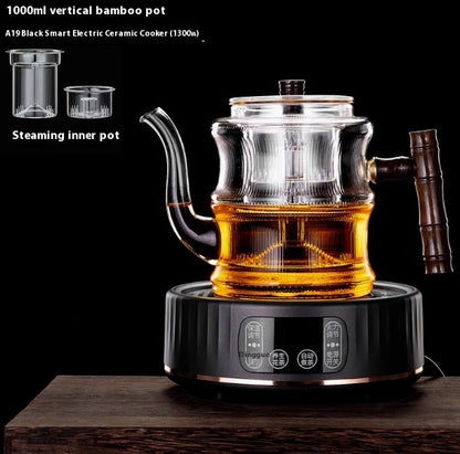 Glass Teapot High Temperature And Thickening Kettle Automatic Tea Steamer Home Kettle Electric Pottery Stove Bamboo Pot