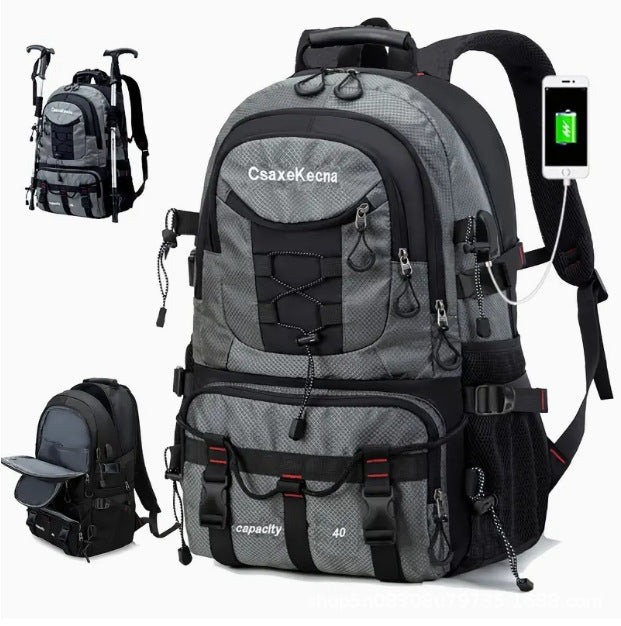 Large Capacity Men's Mountaineering Backpack Travel Backpack