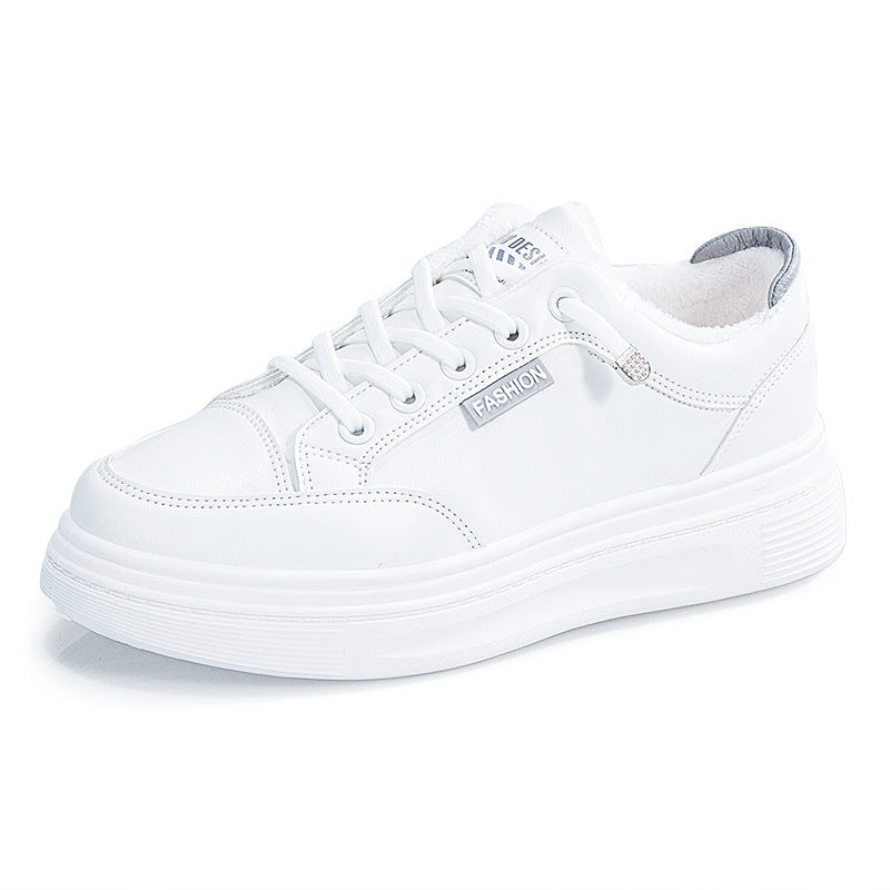 Students All Match Plus Velvet Platform Casual Ins Board Shoes Women